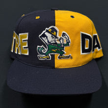 Load image into Gallery viewer, Vintage Notre Dame Irish Split Snapback Hat