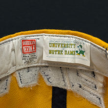 Load image into Gallery viewer, Vintage Notre Dame Irish Split Snapback Hat