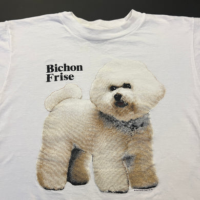 Vintage 1990 Bichon Frise Dog Shirt S