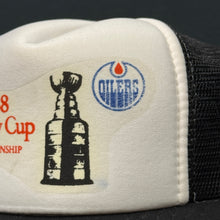 Load image into Gallery viewer, Vintage 1988 Oilers Bruins Stanley Cup Snapback Hat