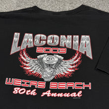 Load image into Gallery viewer, Vintage 2003 Laconia Motorcycle Rally Shirt XL