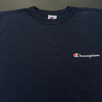 Vintage Champion Navy Spellout Shirt L NWT