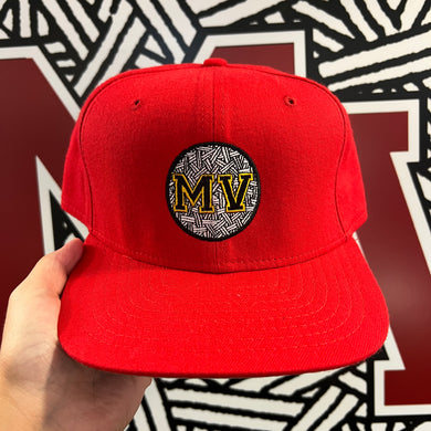 Mass Vintage Yellow MV Red New Era Fitted Hat 7 3/4