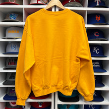 Load image into Gallery viewer, Vintage Champion Yellow Spellout Crewneck M