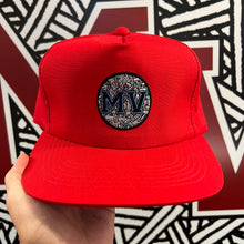 Load image into Gallery viewer, Mass Vintage Blue MV Red Youngan Snapback Hat