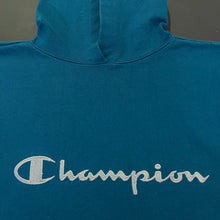 Load image into Gallery viewer, Vintage Champion Teal Big Spellout Sweatshirt L