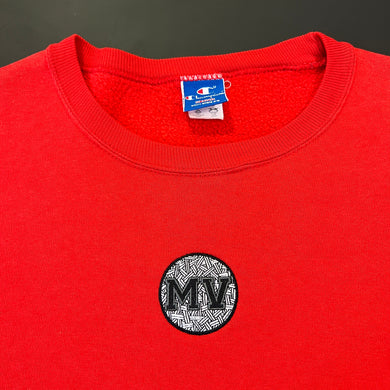 Mass Vintage Gray MV Red Crewneck Sweatshirt M