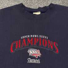 Load image into Gallery viewer, Vintage New England Patriots SB36 Champions Sweatshirt XL