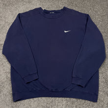 Load image into Gallery viewer, Vintage Nike Swoosh Navy Blue Sweatshirt 2XL