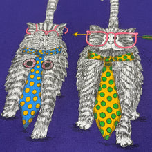 Load image into Gallery viewer, Vintage Cats in Ties Sweatshirt S/M