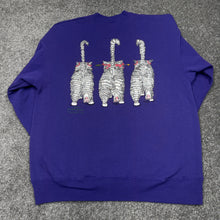 Load image into Gallery viewer, Vintage Cats in Ties Sweatshirt S/M