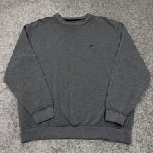 Load image into Gallery viewer, Vintage Nike Swoosh Gray Sweatshirt XL