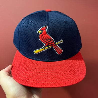 Vintage St. Louis Cardinals New Era BP Fitted Hat 7 3/8