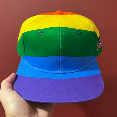 Vintage Pride Rainbow Snapback Hat NWT