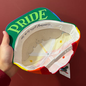 Vintage Pride Rainbow Snapback Hat NWT
