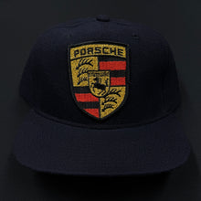Load image into Gallery viewer, Vintage Porsche New Era Navy Snapback Hat