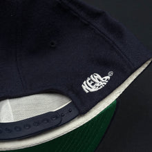 Load image into Gallery viewer, Vintage Porsche New Era Navy Snapback Hat