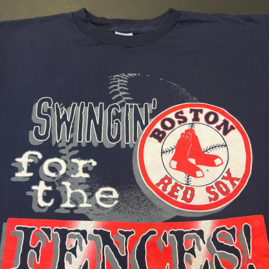 Vintage 1996 Boston Red Sox Swingin' For The Fences Shirt L