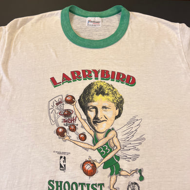 Vintage Larry Bird Celtics Shootist Maximus Shirt S/M