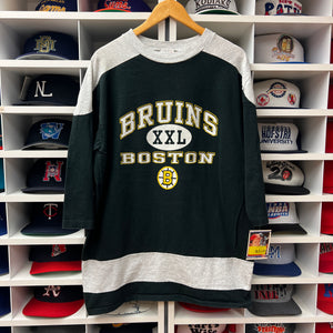 Vintage Boston Bruins 3/4 Sleeve Shirt L