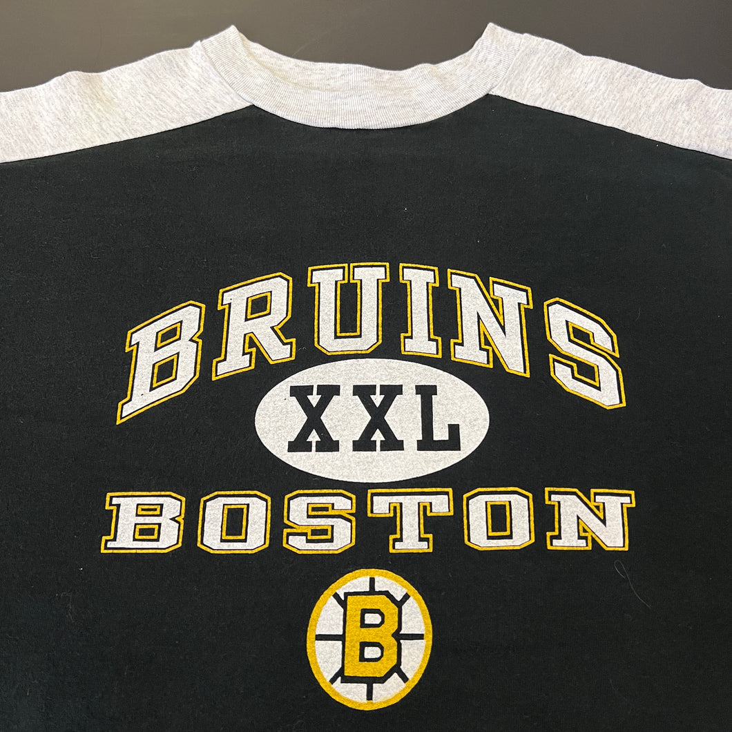 Vintage Boston Bruins 3/4 Sleeve Shirt L