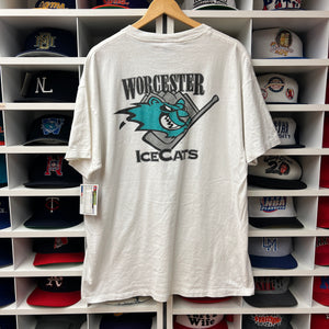 Vintage Worcester Ice Cats Mastercard Shirt XL