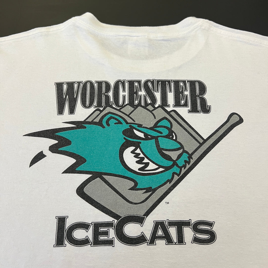 Vintage Worcester Ice Cats Mastercard Shirt XL