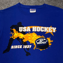 Load image into Gallery viewer, Vintage USA Hockey Flames Shirt XS