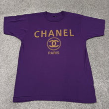 Load image into Gallery viewer, Vintage Chanel Paris Purple Shirt S/M