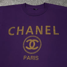 Load image into Gallery viewer, Vintage Chanel Paris Purple Shirt S/M
