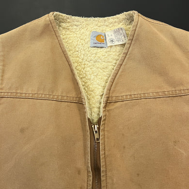 Vintage Carhartt Sherpa Lined Vest L/XL