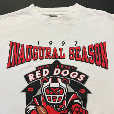 Vintage 1997 New Jersey Red Dogs Arena Football Shirt L/XL