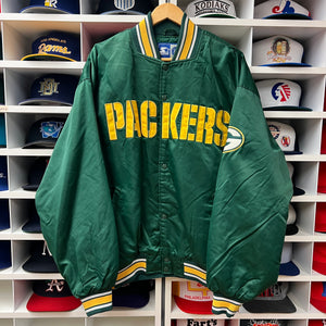 Vintage Green Bay Packers Starter Satin Jacket XL