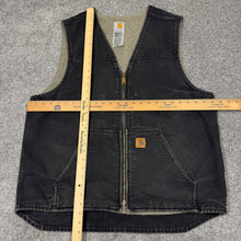 Load image into Gallery viewer, Vintage Carhartt Black Fleece Lined Vest XLT