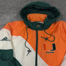 Load image into Gallery viewer, Vintage Miami Hurricanes Apex One Puffer Jacket L