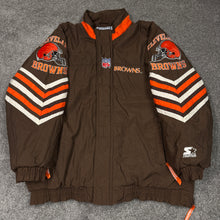 Load image into Gallery viewer, Vintage Cleveland Browns Starter Puffer Jacket XL