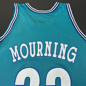 Vintage Alonzo Mourning Hornets Champion Jersey M