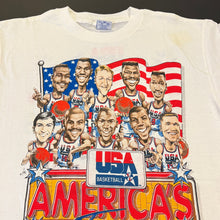 Load image into Gallery viewer, Vintage Dream Team USA Basketball Salem Sportswear Caricature Shirt M/L