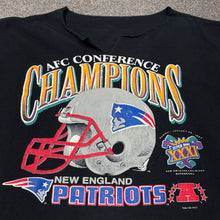 Load image into Gallery viewer, Vintage 1997 New England Patriots AFC Champs Chopped Shirt XL