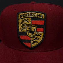 Load image into Gallery viewer, Vintage Porsche Red Snapback Hat