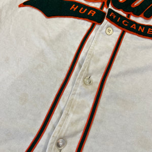 Vintage Miami Hurricanes Starter Script Baseball Jersey XL