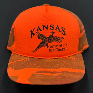 Vintage Kansas Big Cocks Camouflage Snapback Hat