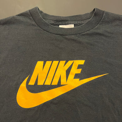 Vintage Nike Black/Yellow Big Logo Shirt XL