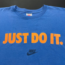 Load image into Gallery viewer, Vintage Nike Just Do It Blue Long Sleeve Shirt S/M