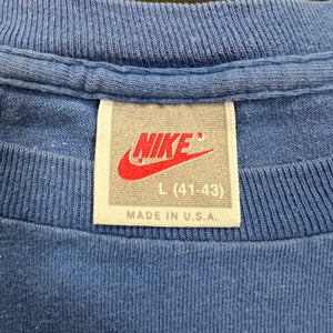 Vintage Nike Just Do It Blue Long Sleeve Shirt S/M