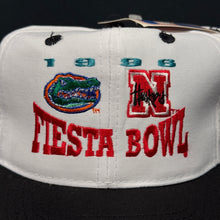 Load image into Gallery viewer, Vintage 1996 Fiesta Bowl Florida Nebraska Snapback Hat NWT