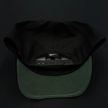 Load image into Gallery viewer, Vintage Nike Swoosh Black Snapback Hat