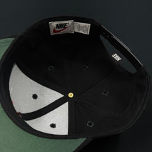 Load image into Gallery viewer, Vintage Nike Swoosh Black Snapback Hat