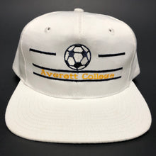 Load image into Gallery viewer, Vintage Averett College Soccer Split Bar Snapback Hat
