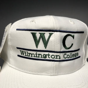 Vintage Wilmington College Split Bar Snapback Hat NWT